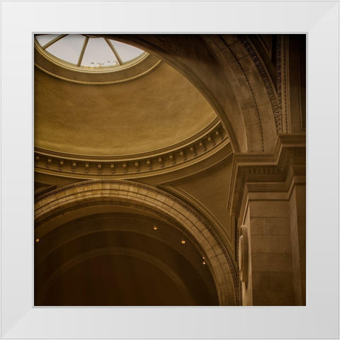 Museum III White Modern Wood Framed Art Print by Schenck, Robert