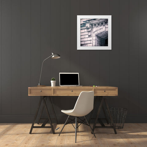 Power I White Modern Wood Framed Art Print by Schenck, Robert