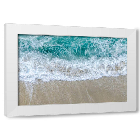 Washing Away  White Modern Wood Framed Art Print by Silver, Richard