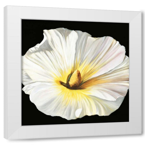 White Bloom II White Modern Wood Framed Art Print by Iafrate, Sandra