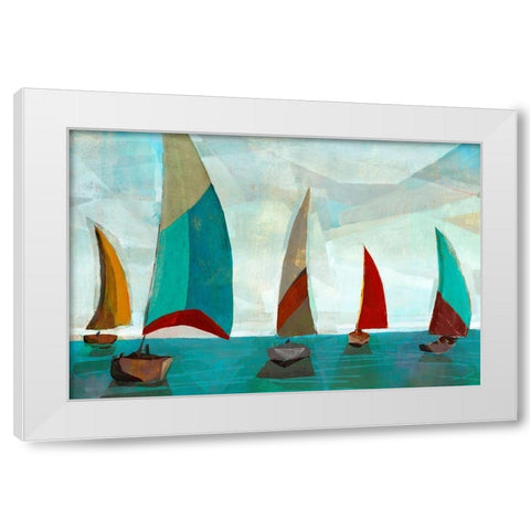 Gallivant White Modern Wood Framed Art Print by Selkirk, Edward