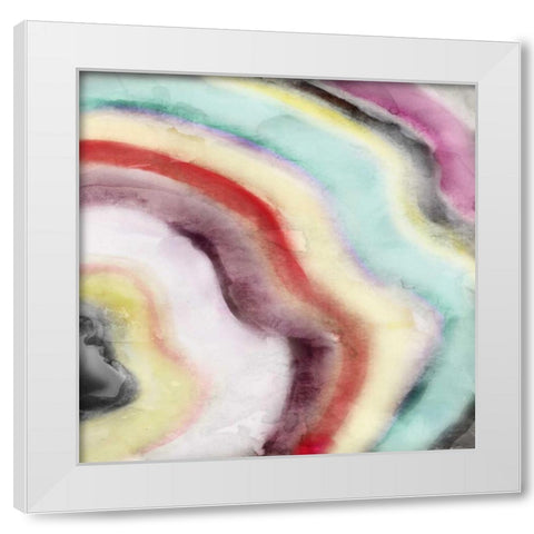 Geode White Modern Wood Framed Art Print by Selkirk, Edward