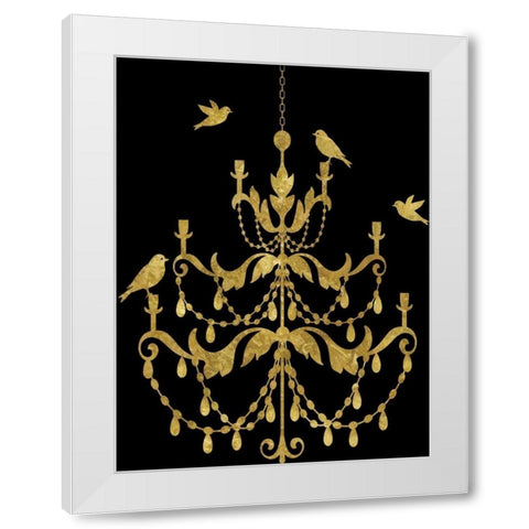 Deckled Gold I White Modern Wood Framed Art Print by Selkirk, Edward
