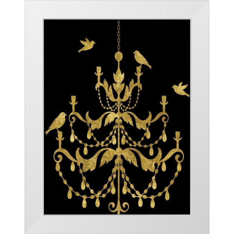 Deckled Gold I White Modern Wood Framed Art Print by Selkirk, Edward