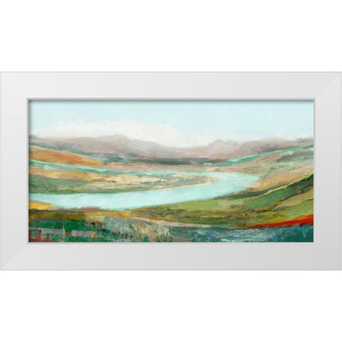 Aerial Landscape White Modern Wood Framed Art Print by Selkirk, Edward