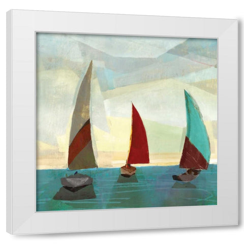 Gallivant Yellow I White Modern Wood Framed Art Print by Selkirk, Edward