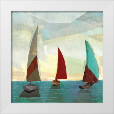 Gallivant Yellow I White Modern Wood Framed Art Print by Selkirk, Edward