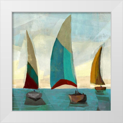 Gallivant Yellow II White Modern Wood Framed Art Print by Selkirk, Edward