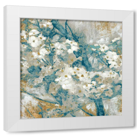 Golden Dogwood I White Modern Wood Framed Art Print by Selkirk, Edward