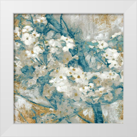 Golden Dogwood I White Modern Wood Framed Art Print by Selkirk, Edward