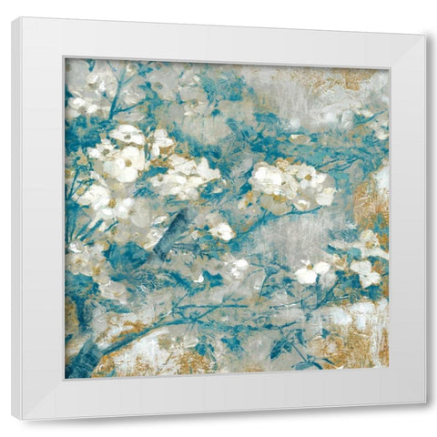 Golden Dogwood II White Modern Wood Framed Art Print by Selkirk, Edward