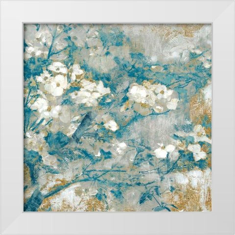 Golden Dogwood II White Modern Wood Framed Art Print by Selkirk, Edward