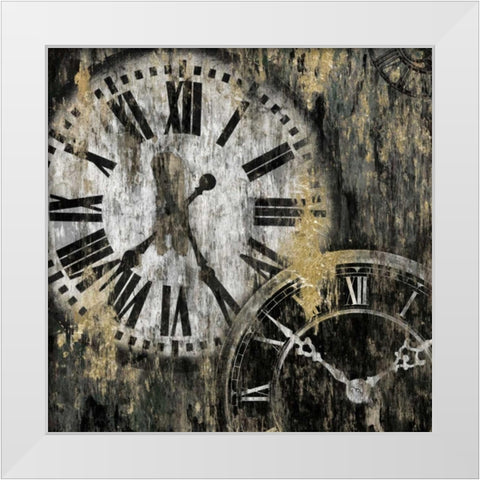 Clockwork I White Modern Wood Framed Art Print by Selkirk, Edward