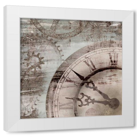 Tick Tock I White Modern Wood Framed Art Print by Selkirk, Edward