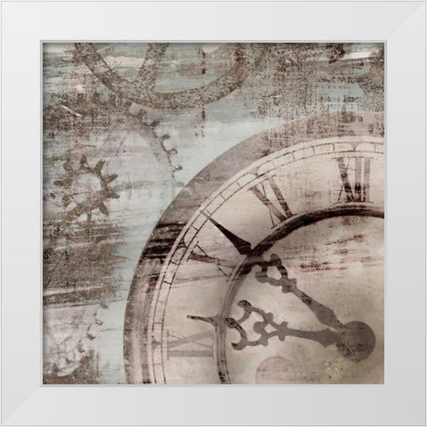 Tick Tock I White Modern Wood Framed Art Print by Selkirk, Edward