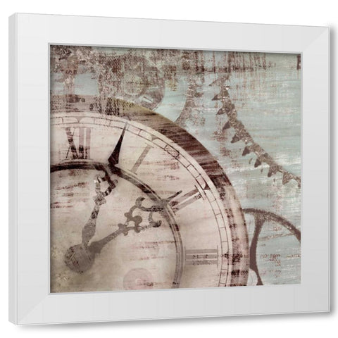 Tick Tock II White Modern Wood Framed Art Print by Selkirk, Edward