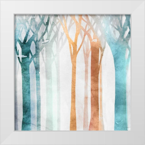 Dancing Tress I White Modern Wood Framed Art Print by Selkirk, Edward