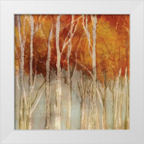 Belgium Forest I White Modern Wood Framed Art Print by Selkirk, Edward