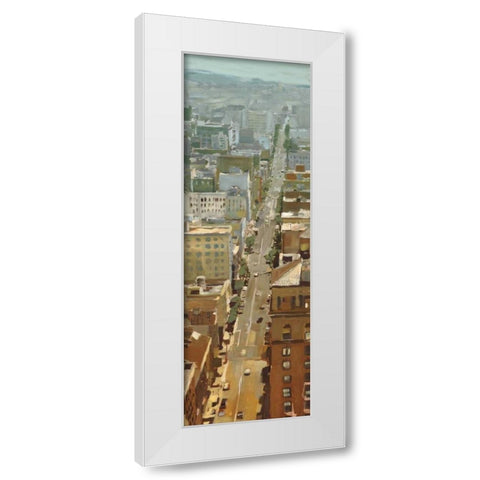 San Fran Cityscape I White Modern Wood Framed Art Print by Selkirk, Edward