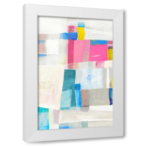 Paste Hues II White Modern Wood Framed Art Print by Selkirk, Edward