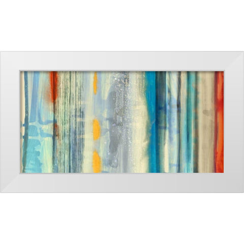 Streaks White Modern Wood Framed Art Print by Selkirk, Edward