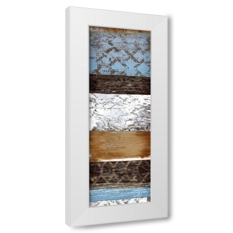 Mosaic II White Modern Wood Framed Art Print by Selkirk, Edward