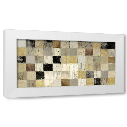 African Mosaic I White Modern Wood Framed Art Print by Selkirk, Edward