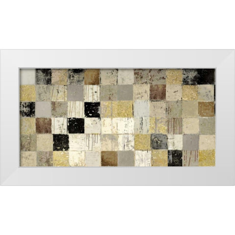 African Mosaic I White Modern Wood Framed Art Print by Selkirk, Edward