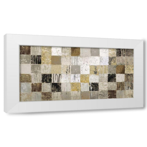 African Mosaic II White Modern Wood Framed Art Print by Selkirk, Edward