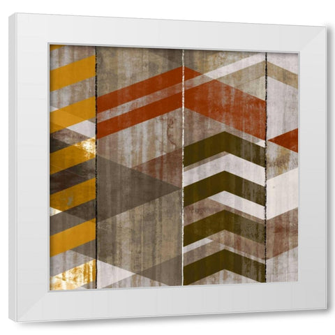 Chevron Serenade II White Modern Wood Framed Art Print by Selkirk, Edward