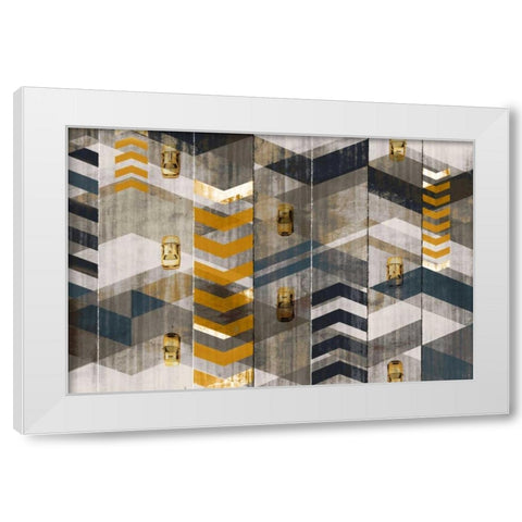 Taxis White Modern Wood Framed Art Print by Selkirk, Edward