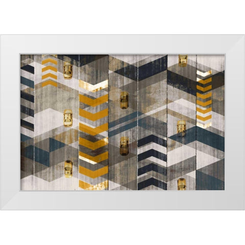 Taxis White Modern Wood Framed Art Print by Selkirk, Edward