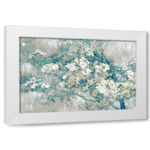 Dogwood Blooms White Modern Wood Framed Art Print by Selkirk, Edward