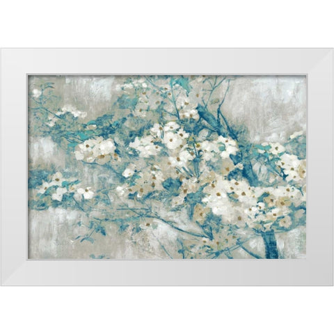 Dogwood Blooms White Modern Wood Framed Art Print by Selkirk, Edward