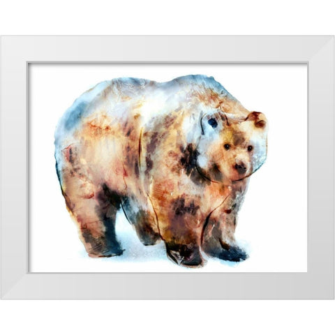 Bear White Modern Wood Framed Art Print by Selkirk, Edward