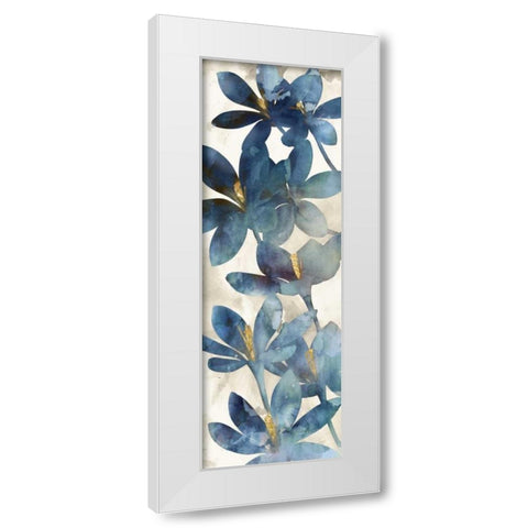 Indigo Veranda I White Modern Wood Framed Art Print by Selkirk, Edward