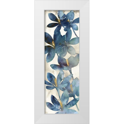 Indigo Veranda I White Modern Wood Framed Art Print by Selkirk, Edward
