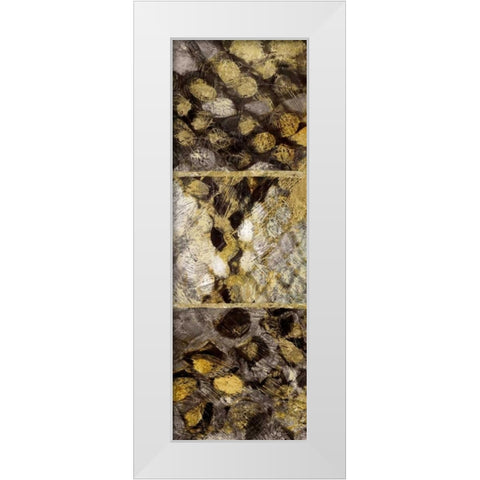 Snake Squares I White Modern Wood Framed Art Print by Selkirk, Edward