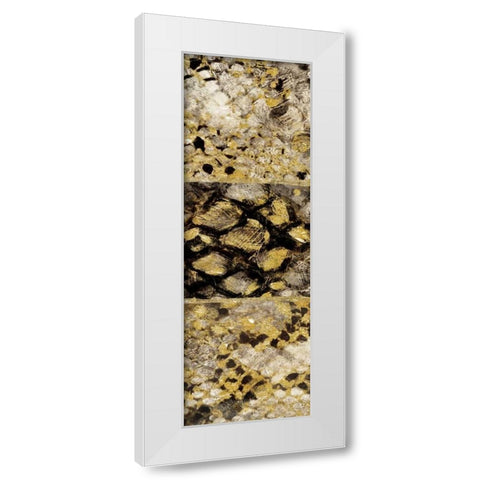 Snake Squares II White Modern Wood Framed Art Print by Selkirk, Edward