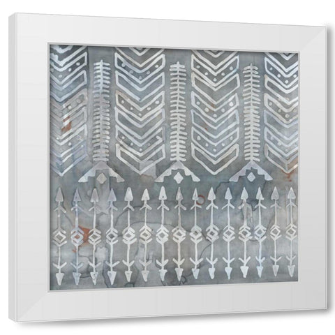 Mezzo Brown II White Modern Wood Framed Art Print by Selkirk, Edward