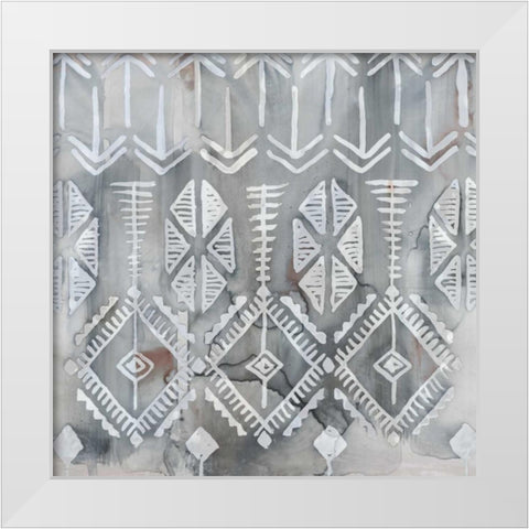 Mezzo Brown III White Modern Wood Framed Art Print by Selkirk, Edward