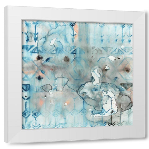 Mezzoteal I White Modern Wood Framed Art Print by Selkirk, Edward