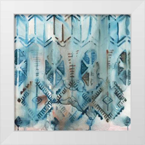Mezzoteal III White Modern Wood Framed Art Print by Selkirk, Edward