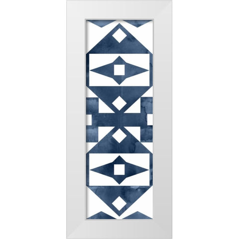 Geocities V White Modern Wood Framed Art Print by Selkirk, Edward