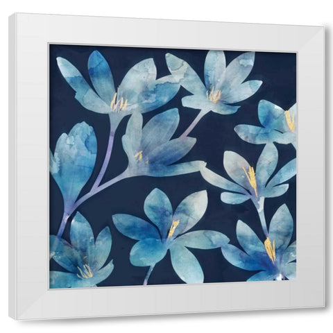 Mystique Blue I White Modern Wood Framed Art Print by Selkirk, Edward