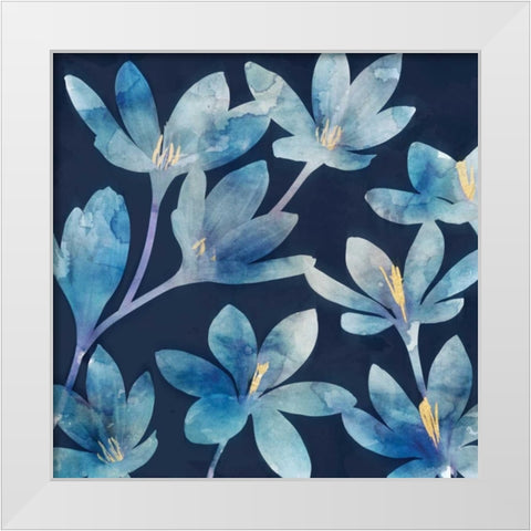 Mystique Blue I White Modern Wood Framed Art Print by Selkirk, Edward