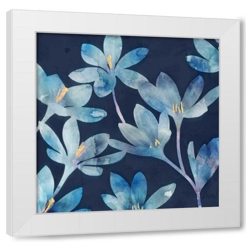 Mystique Blue I White Modern Wood Framed Art Print by Selkirk, Edward