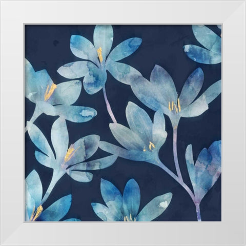 Mystique Blue I White Modern Wood Framed Art Print by Selkirk, Edward