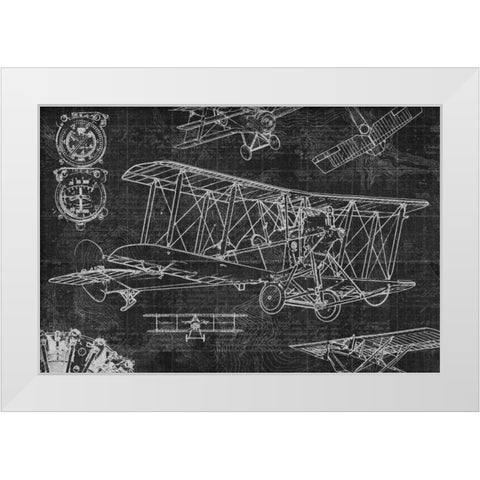 Vintage Aviation II White Modern Wood Framed Art Print by Selkirk, Edward