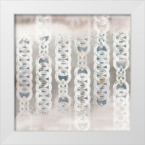 Chainlink I White Modern Wood Framed Art Print by Selkirk, Edward